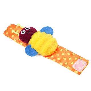 Cartoon Infant Baby Kids Socks Rattle Toys Early Education Wrist Rattles