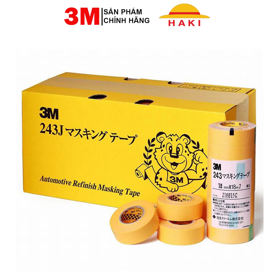 [Mã LIFEAUMAY giảm 10% tối đa 30k đơn 150k] Băng keo giấy 3M, băng keo che sơn 3M Masking Tape