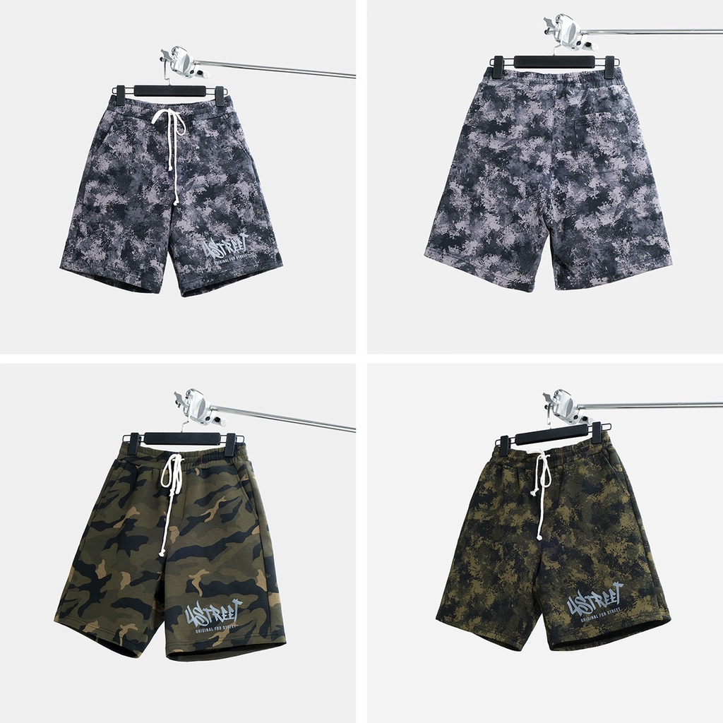 Quần short nam nữ Umebay họa tiết rằn ri, sooc đùi unisex thể thao oversize Hàn Quốc Ulzzang UMS33