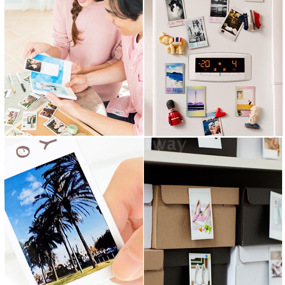 Set 20 giấy in ảnh màu trắng mini tiện lợi dành cho Fujifilm Instax