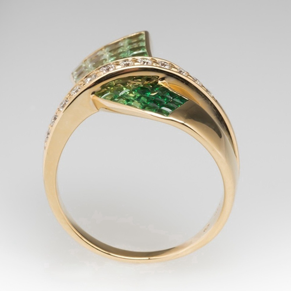 Cincin batu permata topaz giok alam, Busana pesta pernikahan untuk perhiasan wanita