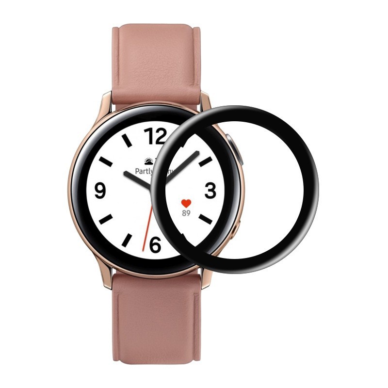 Cover for Samsung Galaxy Watch Active 2 40mm 44mm Screen Protector Active2 Film Guard 3D HD Curved Glass Full Protective Films