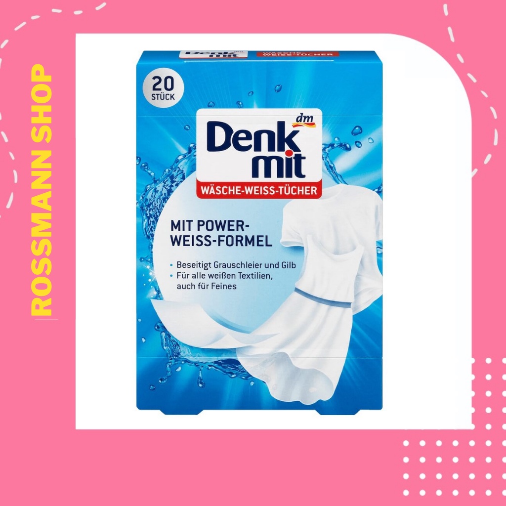 Tẩy trắng quần áo Denkmit 20 miếng