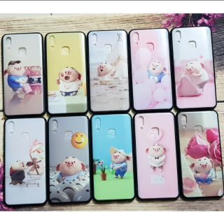 Ốp lưng Vivo Y91 viền dẻo hình 6D chú heo bóng cực đẹp