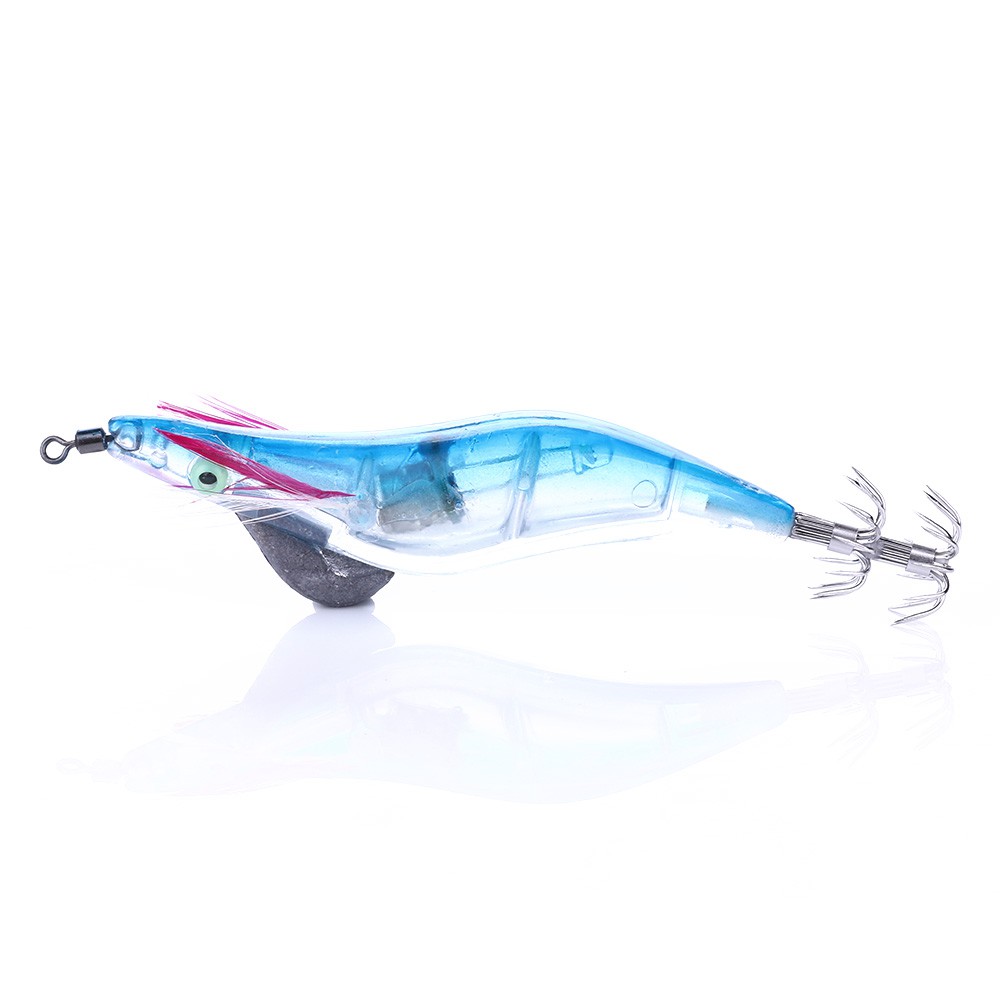 HENGJIA 21g Mực ống Jigs Fishing Tackle Lures Bả # 3.5 Tôm nước mặn