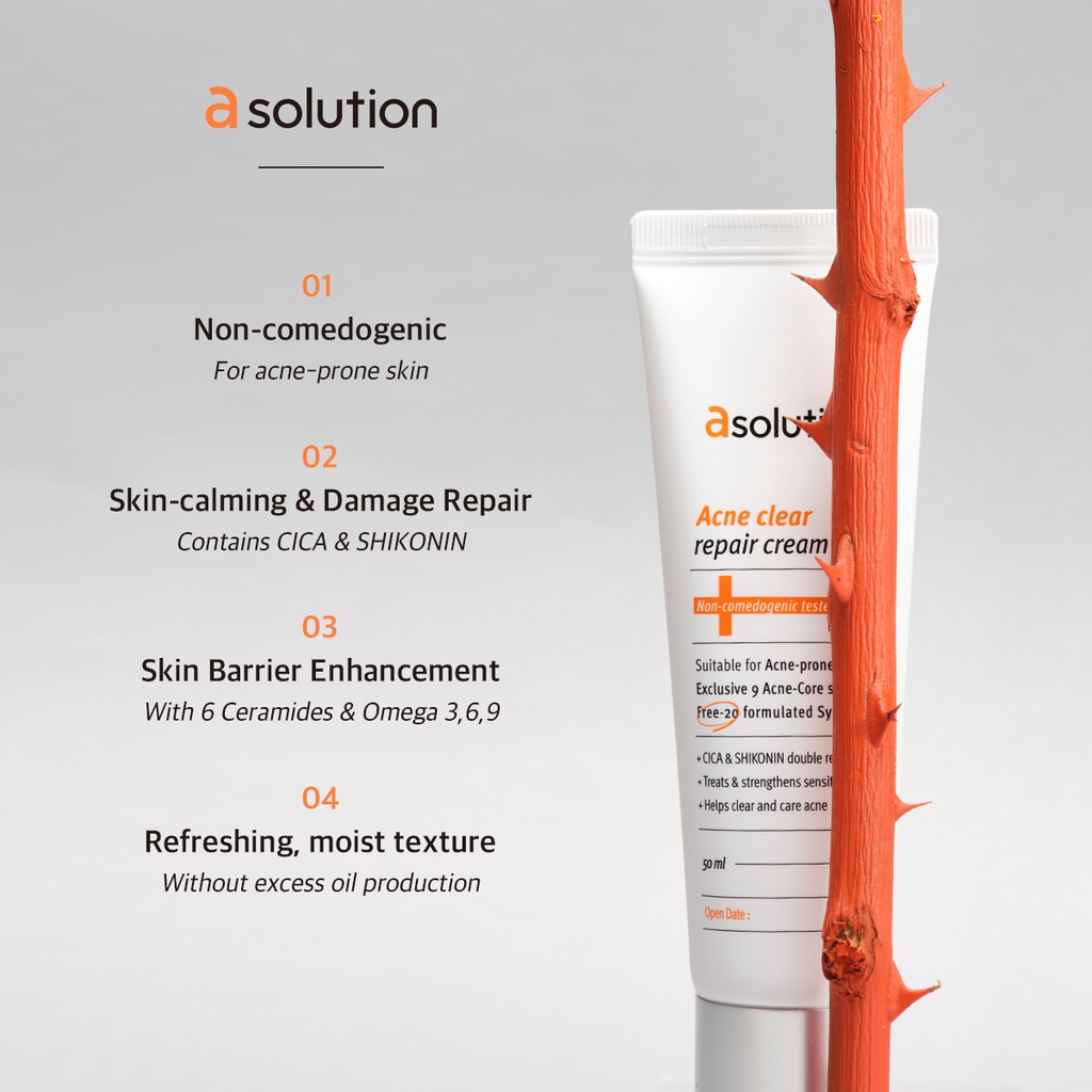 Kem dưỡng A SOLUTION 50ml hỗ trợ giảm mụn phục hồi da