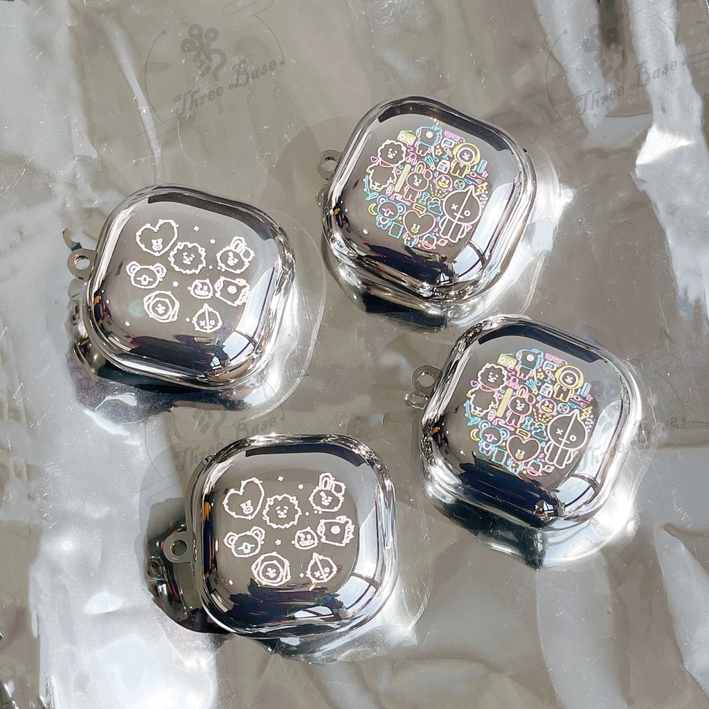 Vỏ Bảo Vệ Hộp Sạc Tai nghe không dây Samsung Buds 2 Hình Bangtan Boys 21