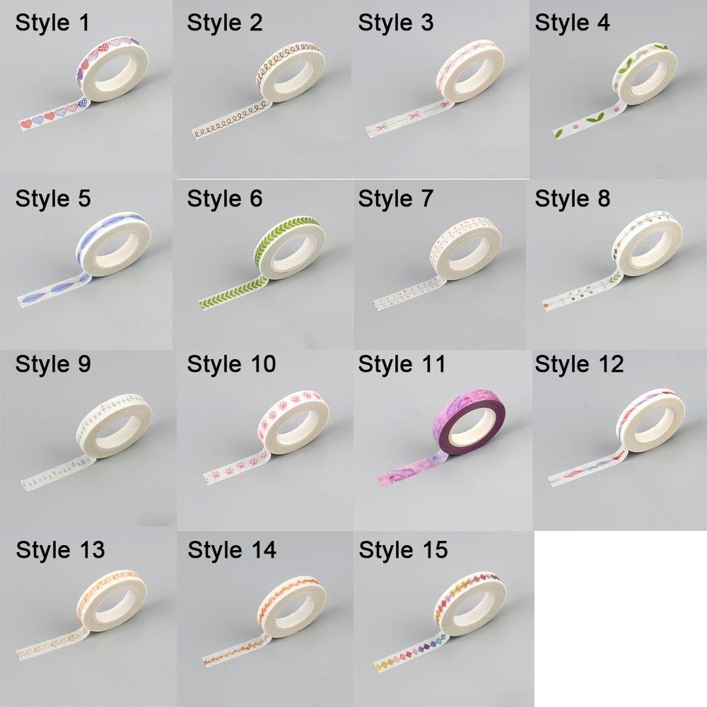 Cuộn Băng Dính Washi Có Thể Xé Dùng Trang Trí DIY