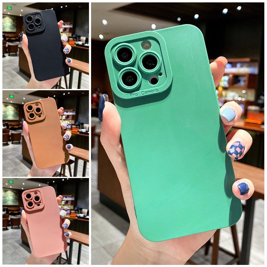 Ốp Điện Thoại Silicon Bảo Vệ Camera Cho Xiaomi Mi Redmi Note 8 9 10 9A 9C 9T 10C