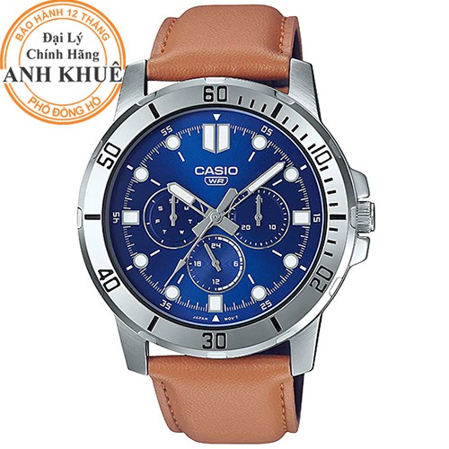 Đồng hồ nam dây da Casio Anh Khuê MTP-VD300L-2EUDF