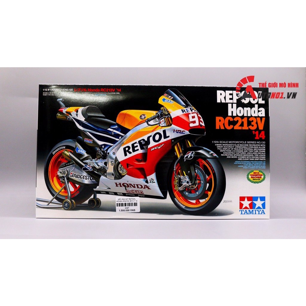 MÔ HÌNH KIT REPSOL HONDA RC213V 2014 1:12 TAMIYA 14130