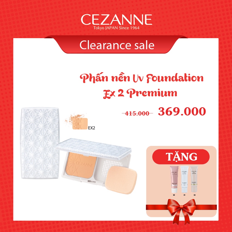 Phấn nền Cezanne UV Foundation EX Premium - 39gr