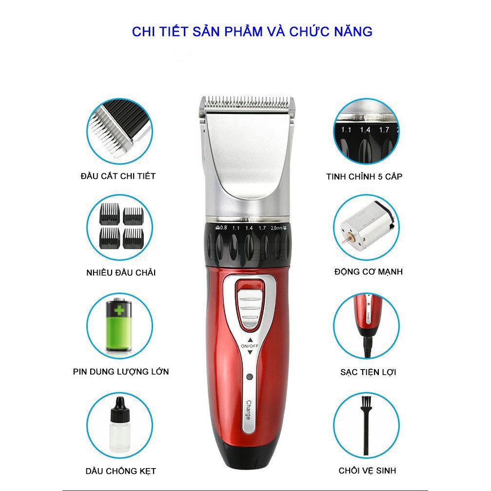 Không Cắt Được Đền TiềnTông Đơ Cắt, Tỉa Lông Thú Cưng Jichen 8017-Kemi 27C, Chuyên Dùng Cắt Tỉa Lông Thú Cưng Tại Nhà