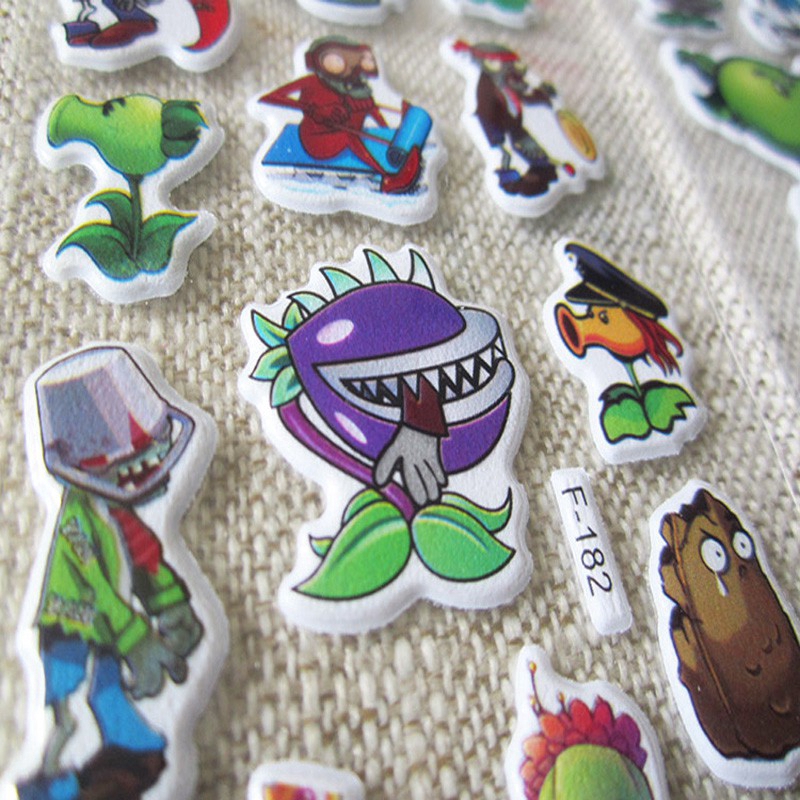 Set Sticker Dán Trang Trí Hình Game Plant Vs Zoombies