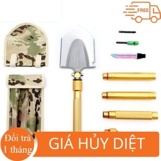 Xẻng Đa Năng 5 Trong 1 - Xẻng Quân Dụng Đa Năng, Xẻng công binh, Xẻng phượt du lịch