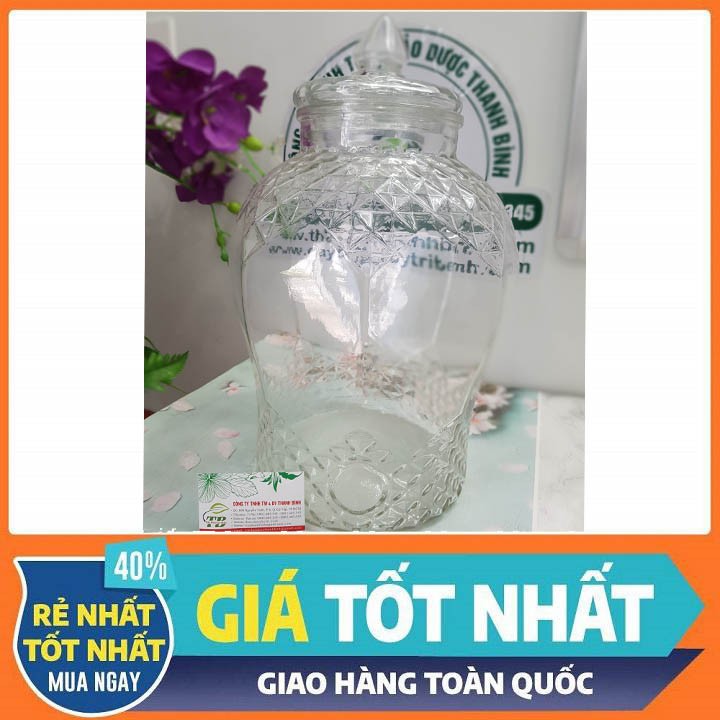 Bình Bầu Kim Cương 38 lit - Hũ Ngâm Sâm Cao Cấp 38 lit