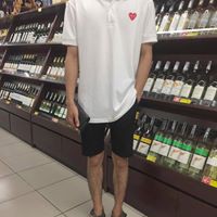 Áo thun trắng polo tim - WHITE POLO SHIRT HEART UNISEX 1hitshop | BigBuy360 - bigbuy360.vn