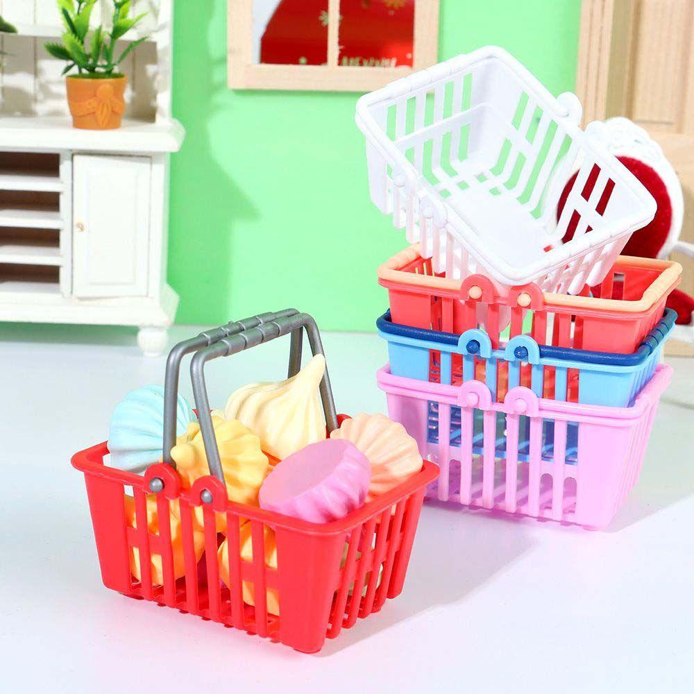 Set 3 Giỏ Mua Sắm Đồ Chơi Búp Bê Hoạt Hình Dễ Thương