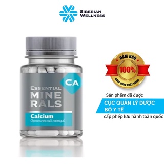 Canxi hữu cơ Essential Minerals Calcium - Siberian Wellness - 60 viên