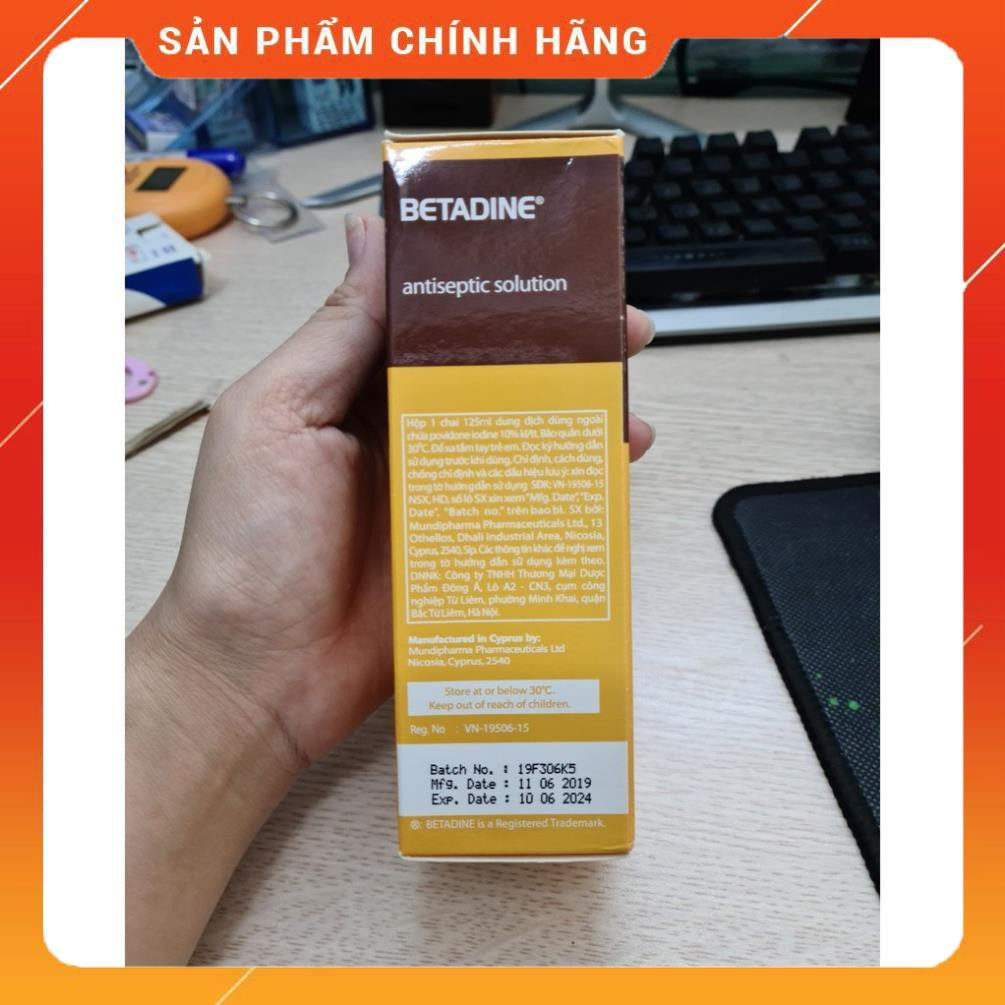 Dung dịch sát khuẩn BETADINE 125ml