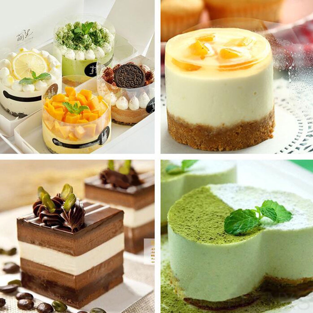 Cuộn băng keo trong suốt dùng quấn bảo quản bánh tráng miệng tiện dụng