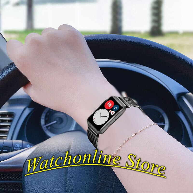 Dây đeo nam châm thép không gỉ cho Huawei Watch Fit 2