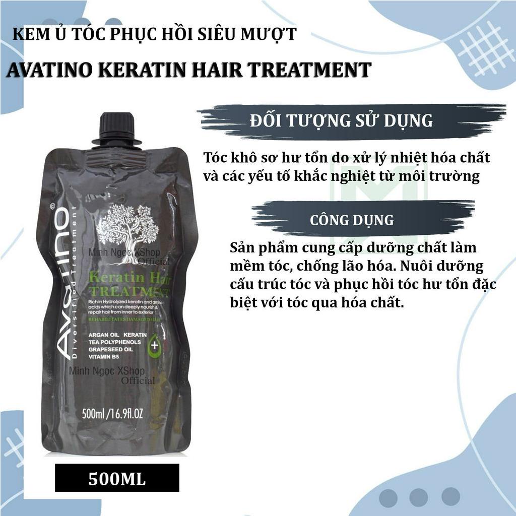 Kem ủ tóc phục hồi siêu mượt Avatino Keratin Hair Treatment 500ML