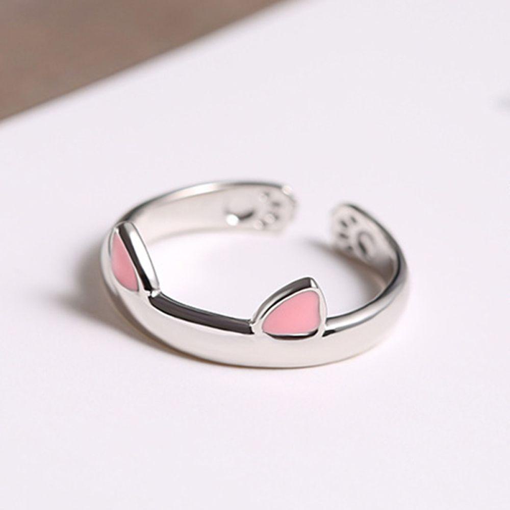 Nhẫn Hình Tai Mèo Độc Đáo Thời Trang Hàn Quốc Có Thể Điều Chỉnh Làm Quà Tặng Valentine