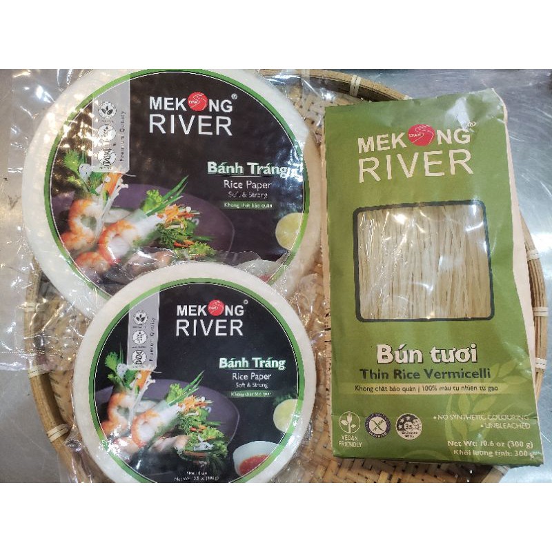 Bún Tươi MeKong River các loại (Củ nghệ, gạo huyết rồng, truyền thống, 3 màu,..)