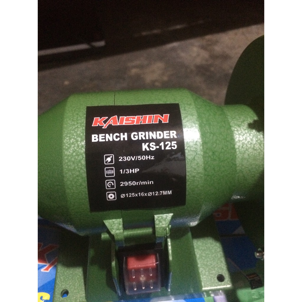 MÁY MÀI 2 ĐẦU 1/4 HP CHÍNH HÃNG &quot; BENCH GRINDER