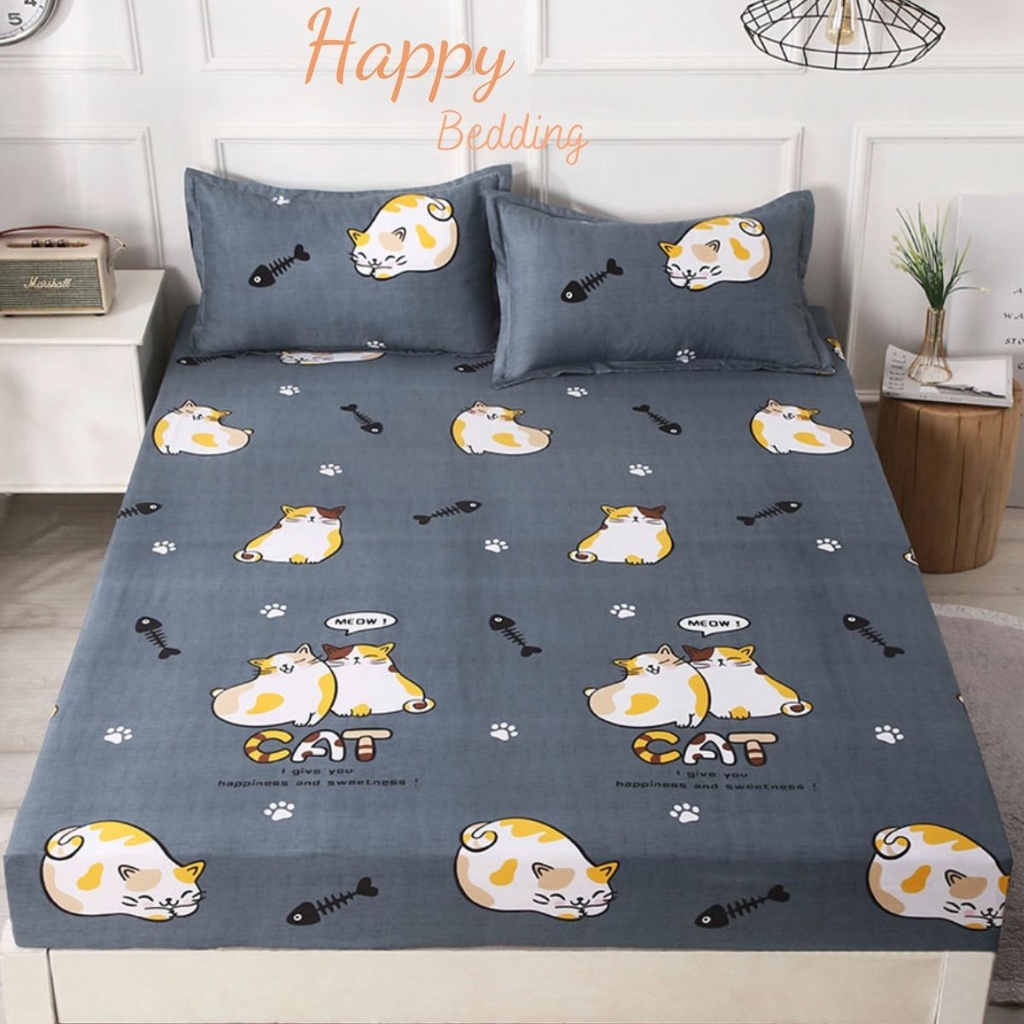 Bộ ga gối trải giường, Bộ ga giường drap nệm, ga chun đủ mọi kích cỡ 1m2 1m4 1m6 1m8 2m 2m2