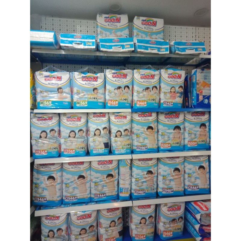 Combo dùng thử 10 miếng Goon Premium tã dán, tã quần size L
