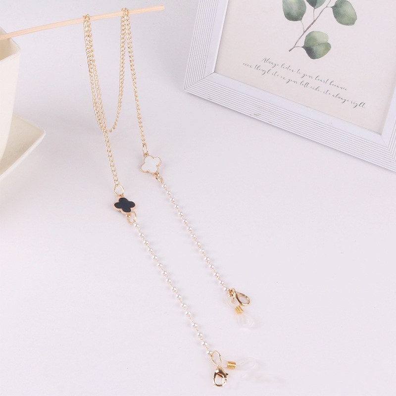 Dây đeo mắt kính chống thất lạc 2 trong 1 bằng kim loại 72cm thời trang Hàn Quốc