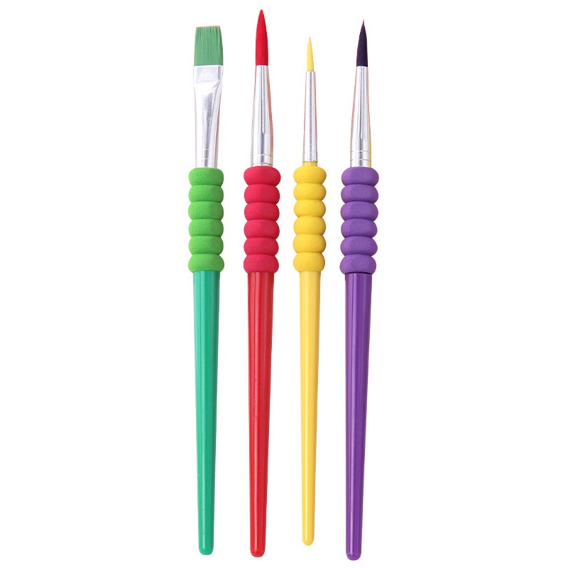 Bộ Cọ Vẽ Tranh 4Kit Bằng Nhựa Dễ Thương Cho Bé