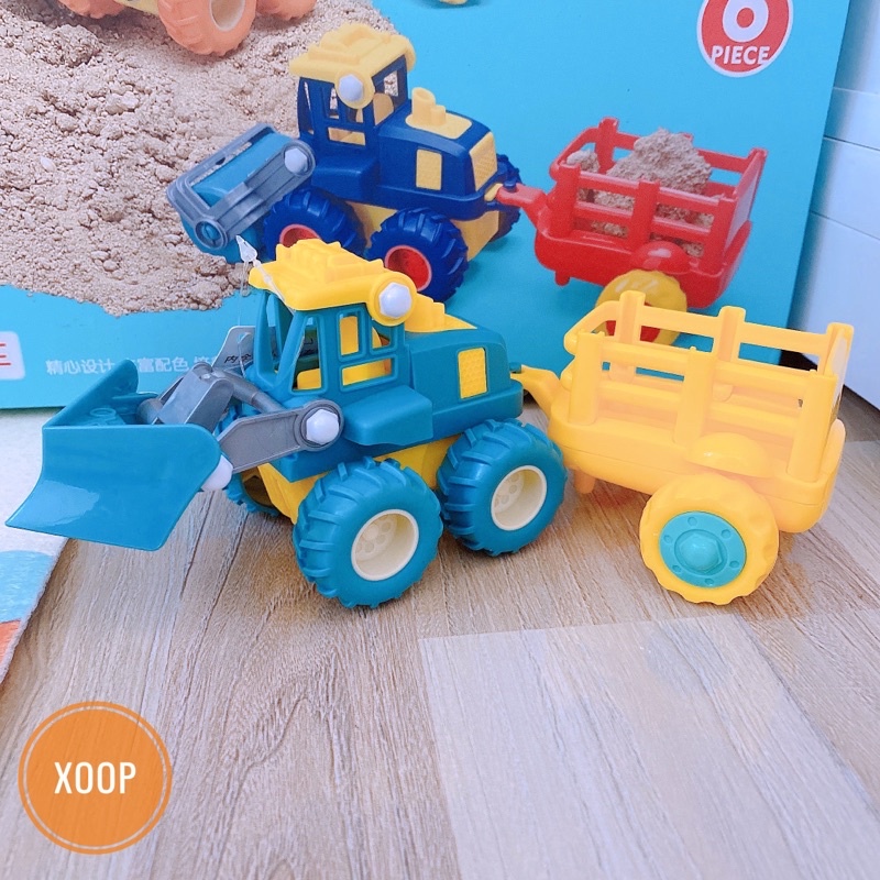SALE !!! ĐỒ CHƠI XOOP! XE CÔNG TRÌNH KÈM XE KÉO CHO BÉ (SP001938 ) SHOP PHÚC YẾN
