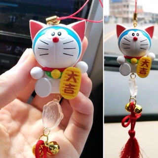 Doraemon Treo Xe Mèo May Mắn