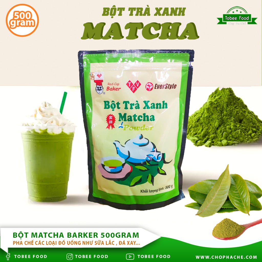 Bột Matcha Baker 500gram - Bột trà xanh