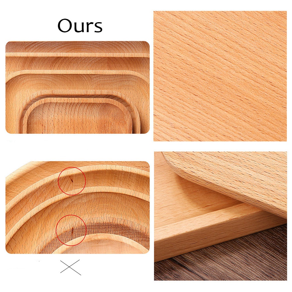 CONOPERYKhay phục vụ  bằng gỗ tre hình chữ nhật đựng trà/ trái cây