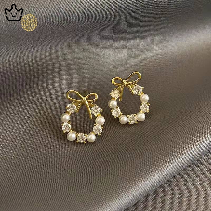 Đôi Bông Tai Ngọc Trai Giả Thời Trang Cho Nữ