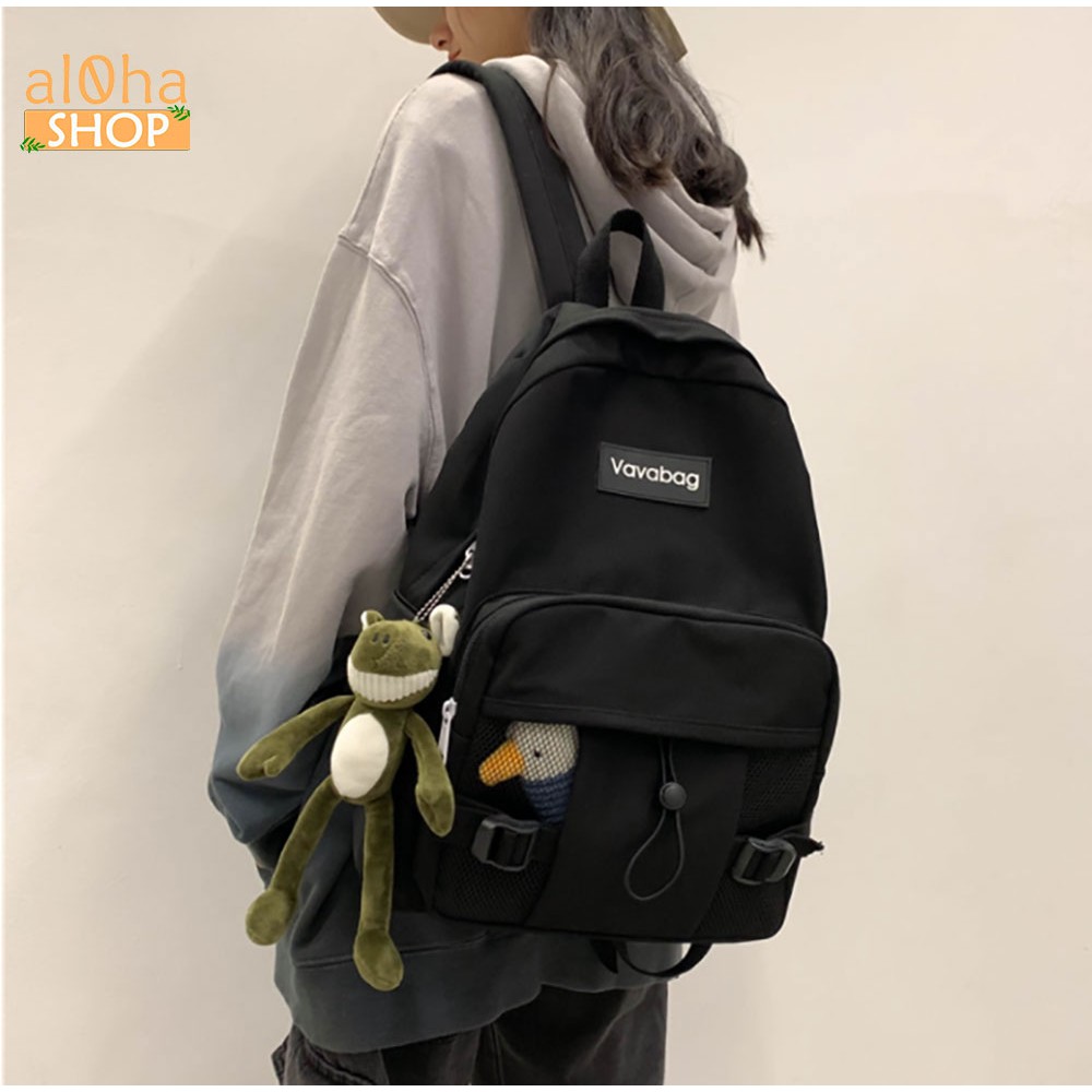 Balo - cặp sách Ulzzang Basic Vavabag đi học, đi làm, du lịch, đựng laptop B083 Unisex nam nữ phong cách thời trang