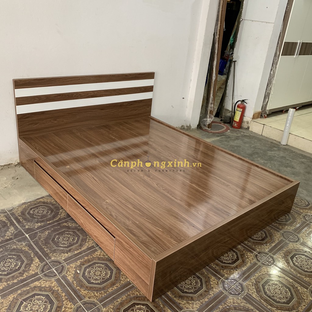 Giường ngủ gỗ cn MDF 2 hộc kéo CPX-G25 | BigBuy360 - bigbuy360.vn