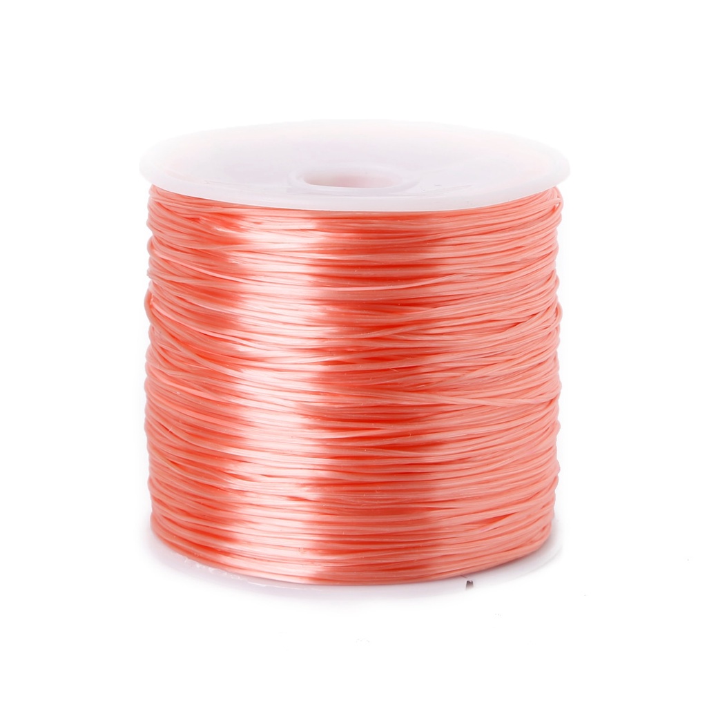 Cuộn dây cao su co giãn đường kính 0.7mm 50m dành cho làm đồ trang sức DIY