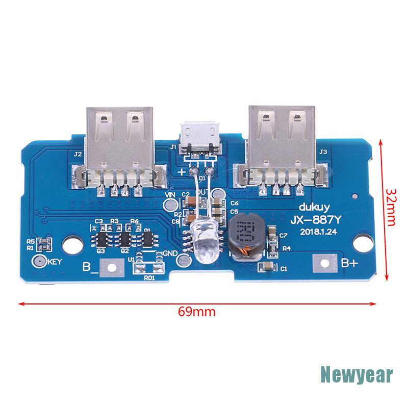 Mạch Tăng Áp Sạc Pin Điện Thoại Đầu Usb 3.7v Sang 5v 2a