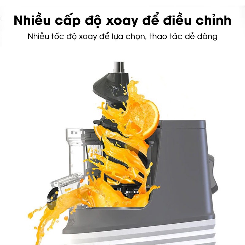 Máy ép chậm xiaomi BUD BJ-32 Máy ép trái cây hoa quả, công suất lớn 250W, ép các loại rau củ quả.