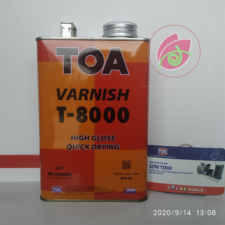 Dầu bóng gỗ nội thất cao cấp TOA Varnish T8000 850ml