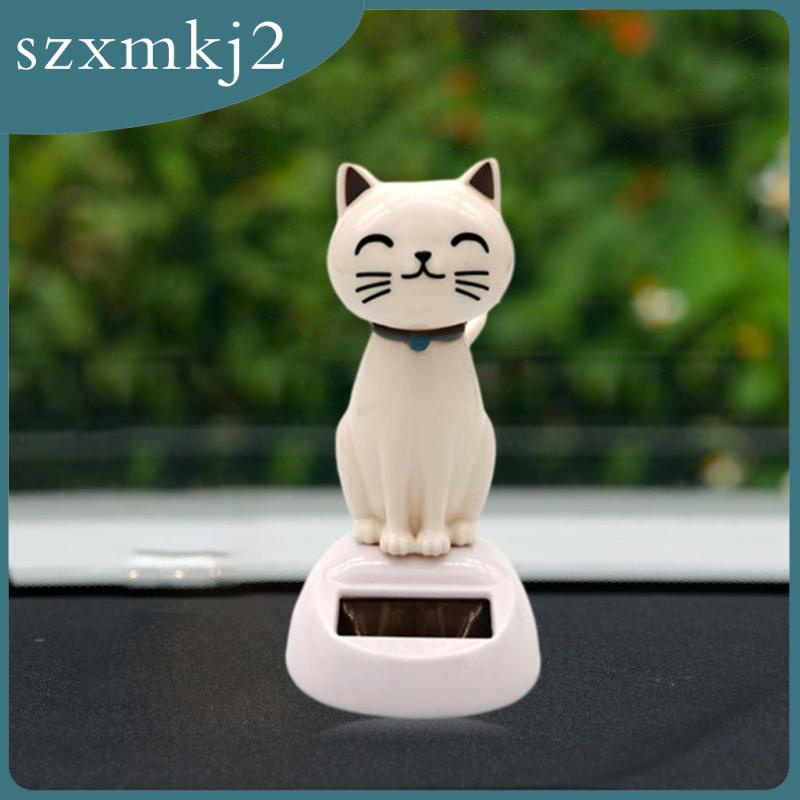 Mô hình chú mèo lắc đầu đáng yêu trang trí nhà cửa/xe hơi