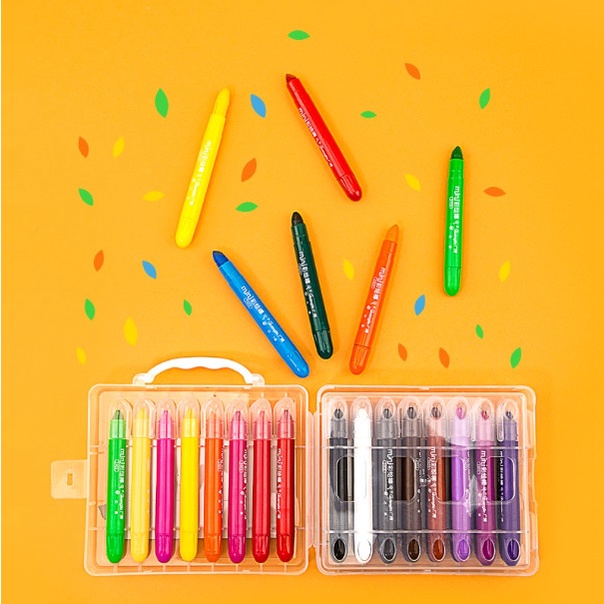 Bút sáp màu nước GuangBo 12-24-36 màu H02400-01-02