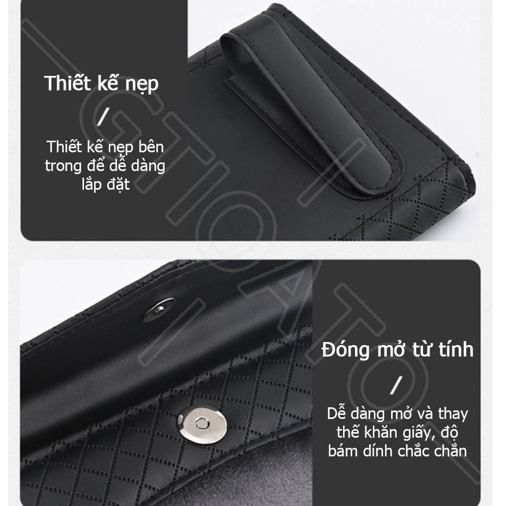 GTIOATO Tấm Che Nắng Ô Tô Hộp Đựng Khăn Giấy Ô Tô Da HộP ĐựNg GiấY ĂN TrêN Ô Tô HộP ĐựNg GiấY TrêN Xe Ô Tô Hộp Khăn Giấy Ô Tô Phụ Kiện Xe Hơi