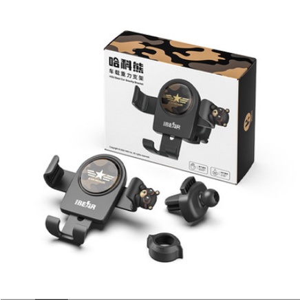 Giá đỡ điện thoại XIAODUOJIAJU gắn lỗ thông gió ô tô xoay 360 độ hình mèo kitty dễ thương