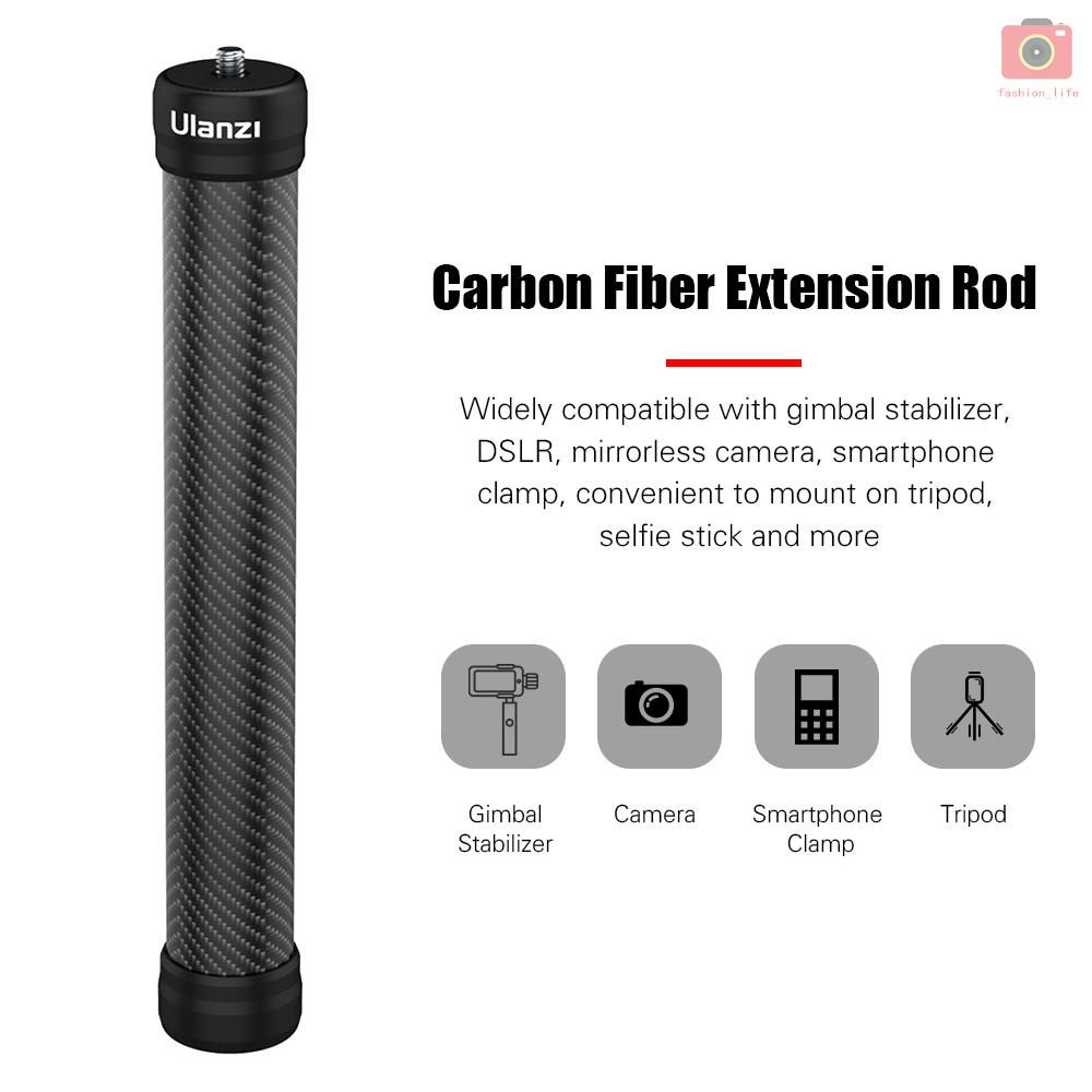 ULANZI Thanh nối dài sợi Cabron 23.6cm với ốc vít 1/4 thông dụng cho giá đỡ điện thoại/máy ảnh | BigBuy360 - bigbuy360.vn